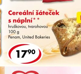 Cereální šáteček s náplní