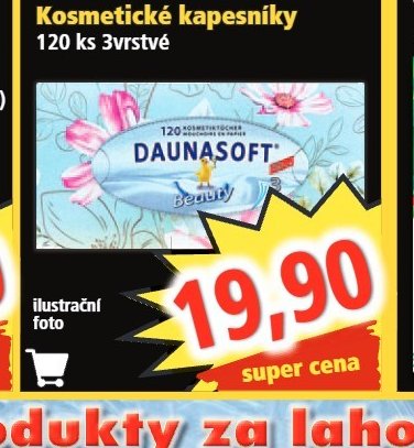 DAUNASOFT Kosmetické kapesníky