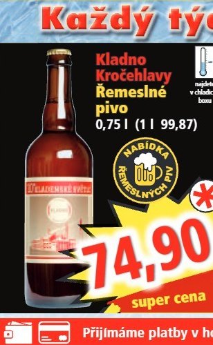 Kladno Kročehlavy Řemeslné pivo