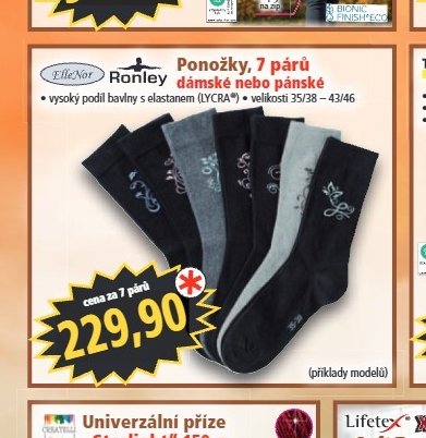 Ponožky, 7 párů