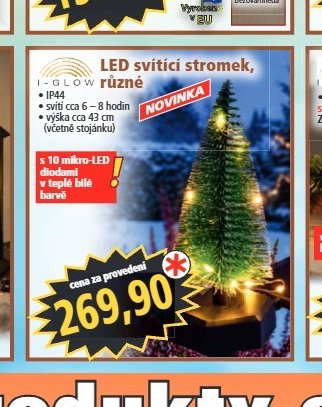 LED svítící stromek