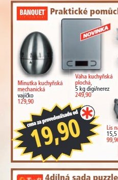 Minutka kuchyňská mechanická