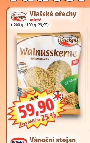 Vlašské ořechy mleté