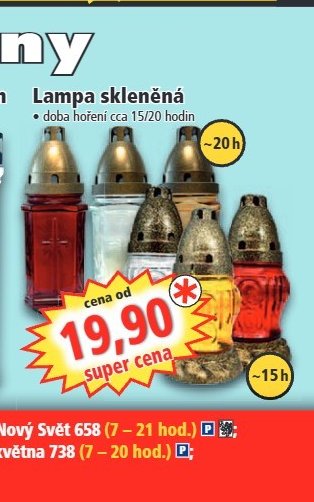Lampa skleněná