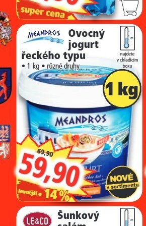 Meandros Ovocný jogurt řeckého typu