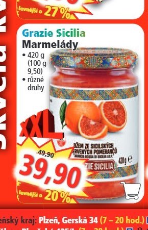 Grazie Sicilia Marmelády