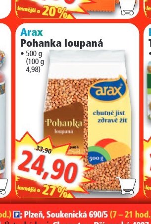 Arax Pohanka loupaná