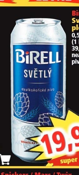 Birell Světlý plech