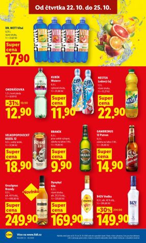 aktuální leták Lidl 22.10.2026-25.10.2026