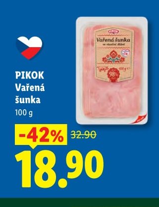 PIKOK Vařená šunka 100 g