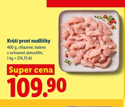 Krůtí prsní nudličky
