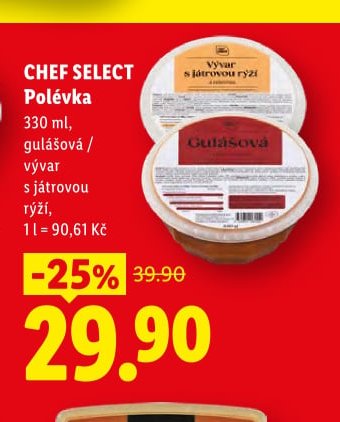 CHEF SELECT Polévka - Lidl aktualniletaky.eu