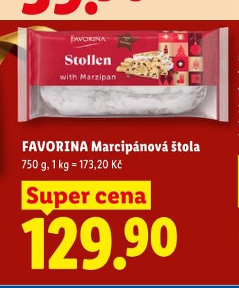 FAVORINA Marcipánová štola 750g