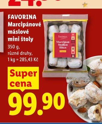 FAVORINA Marcipánové máslové mini štoly 350g