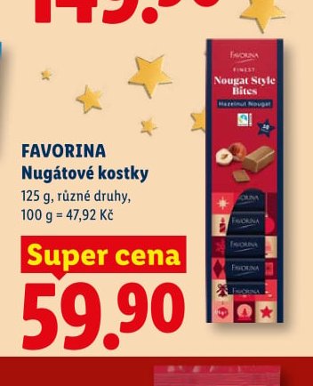 FAVORINA Nugátové kostky 125 g