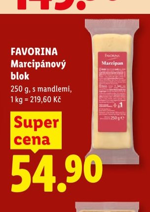 FAVORINA Marcipánový blok 250 g