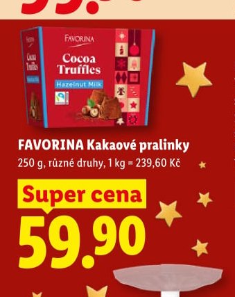 FAVORINA Kakaové pralinky 250 g