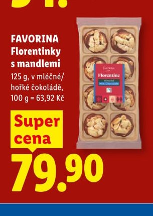 FAVORINA Florentinky s mandlemi 125 g