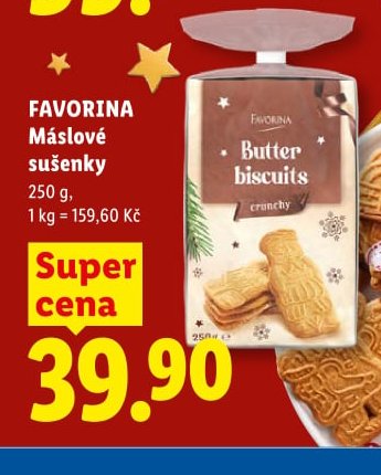 FAVORINA Máslové sušenky 250 g