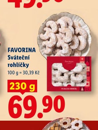 FAVORINA Sváteční rohlíčky