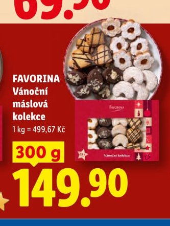 FAVORINA Vánoční máslová kolekce