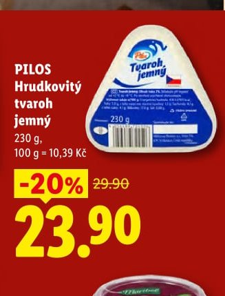 PILOS Hrudkovitý tvaroh jemný