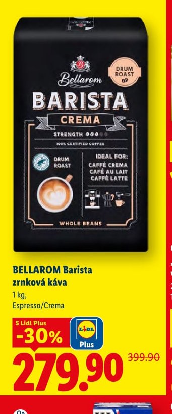 BELLAROM BARISTA zrnková káva