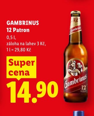 GAMBRINUS 12 Patron