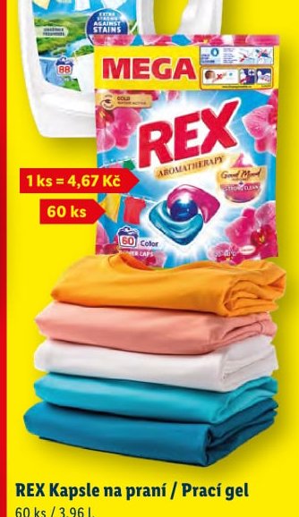 REX Kapsle na praní / Prací gel