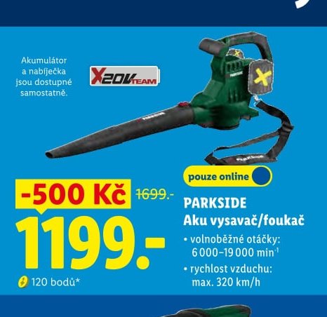 PARKSIDE Aku vysavač/foukač