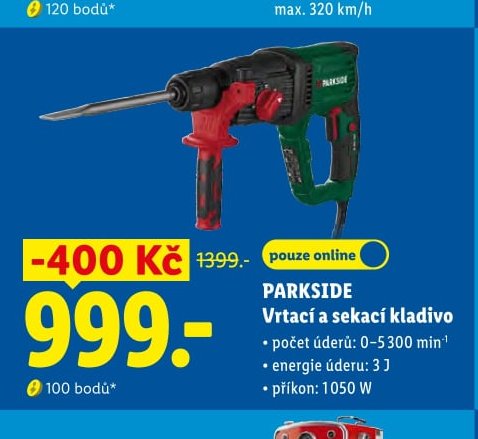 PARKSIDE Vrtací a sekací kladivo
