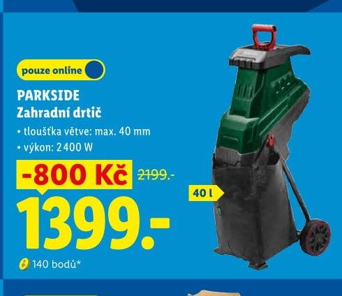 PARKSIDE Zahradní drtič