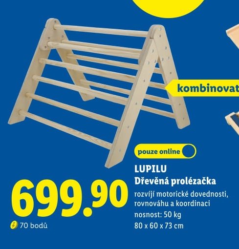 LUPILU Dřevěná prolézačka