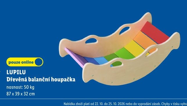 LUPILU Dřevěná balanční houpačka