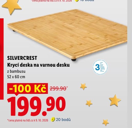 SILVERCREST Krycí deska na varnou desku