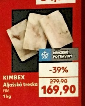 KIMBEX Aljašská treska filé