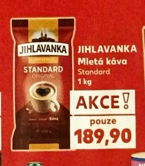 JIHLAVANKA Mletá káva Standard