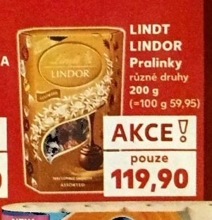 LINDT LINDOR Pralinky