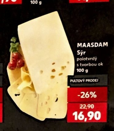 MAASDAM Sýr, 100 g