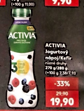 ACTIVIA Jogurtový nápoj/Kefír, 270 g/280 g
