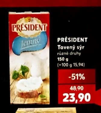 Président Tavený sýr