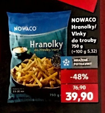 Nowaco Hranolky do trouby