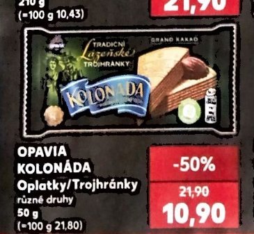 Opavia Kolonáda Oplatky