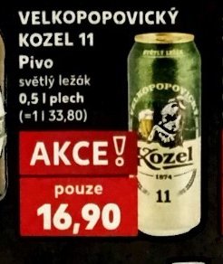 VELKOPOPOVICKÝ KOZEL 11 Pivo