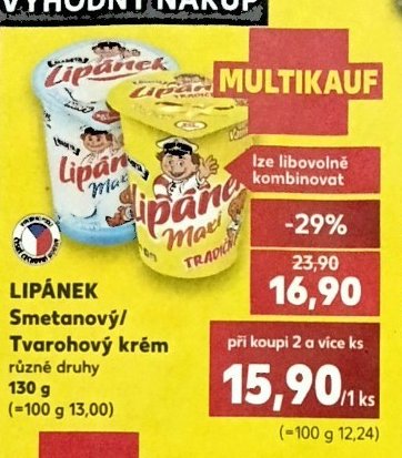 LIPÁNEK Smetanový/Tvarohový krém