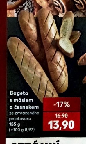 Bageta s máslem a česnekem