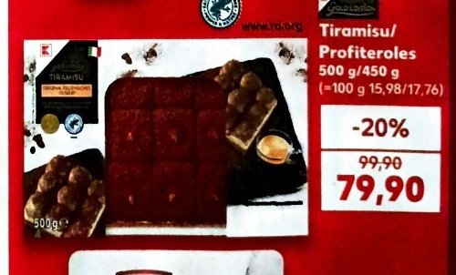Tiramisu/Profiteroles