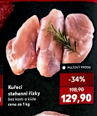 Kuřecí stehenní řízky