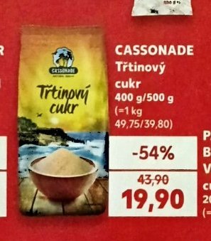 CASSONADE Třtinový cukr