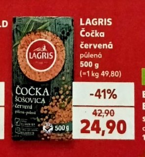 LAGRIS Čočka červená